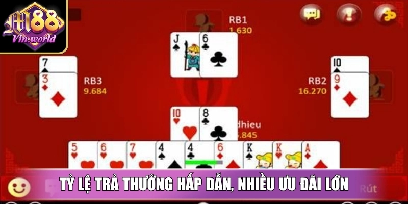 Tỷ lệ trả thưởng hấp dẫn, nhiều ưu đãi lớn dành riêng cho người chơi