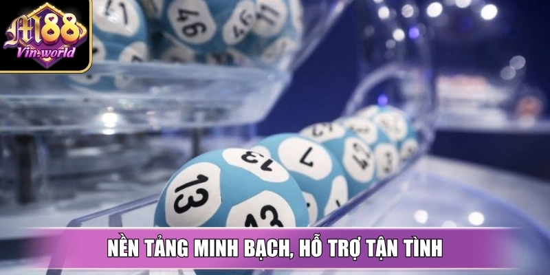 Xổ số M88vin – Trải nghiệm số hấp dẫn, đổi đời mỗi ngày Nền tảng minh bạch, hỗ trợ tận tình giúp người chơi an tâm khi tham gia